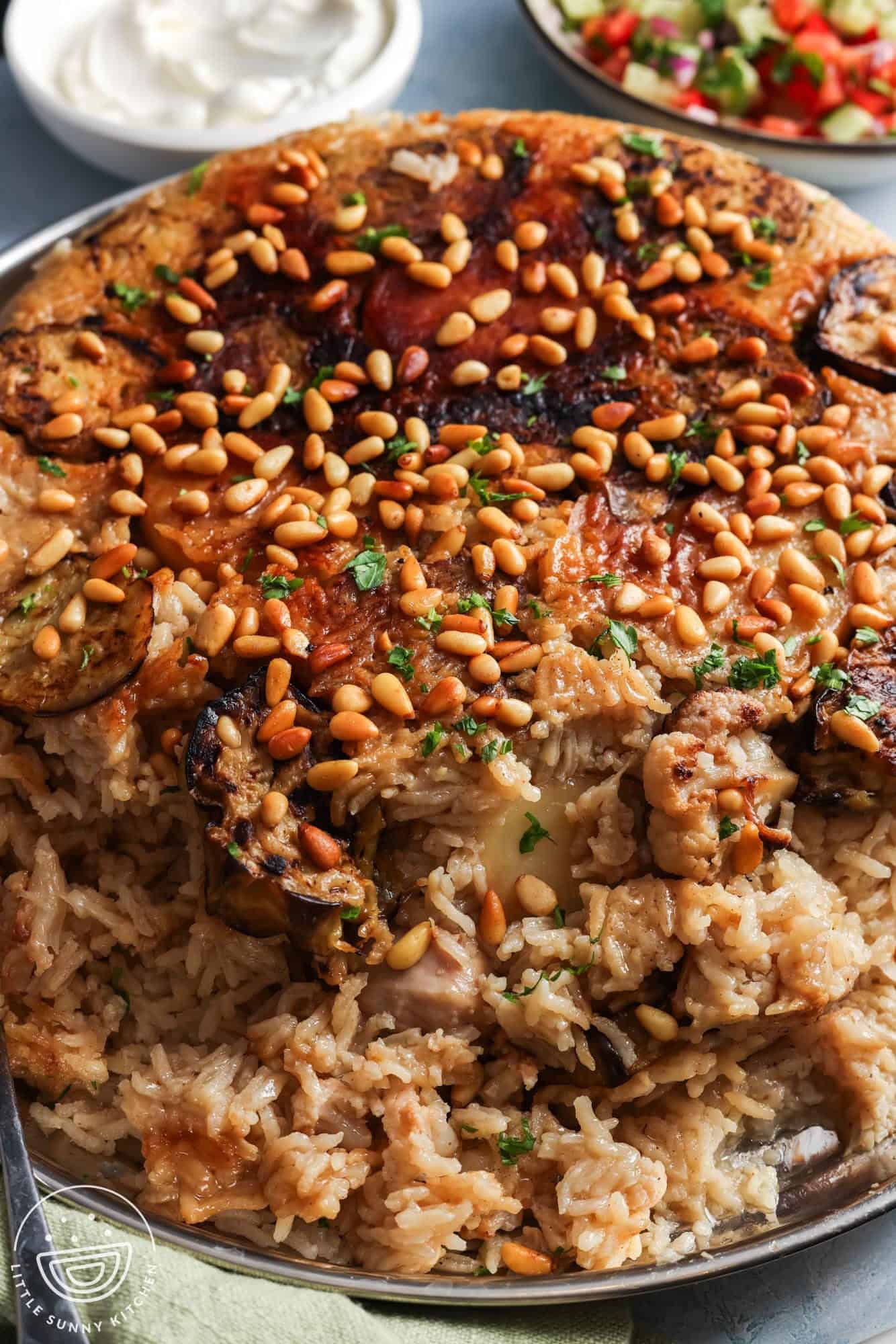Maqluba (Upside Down Chicken with Rice)