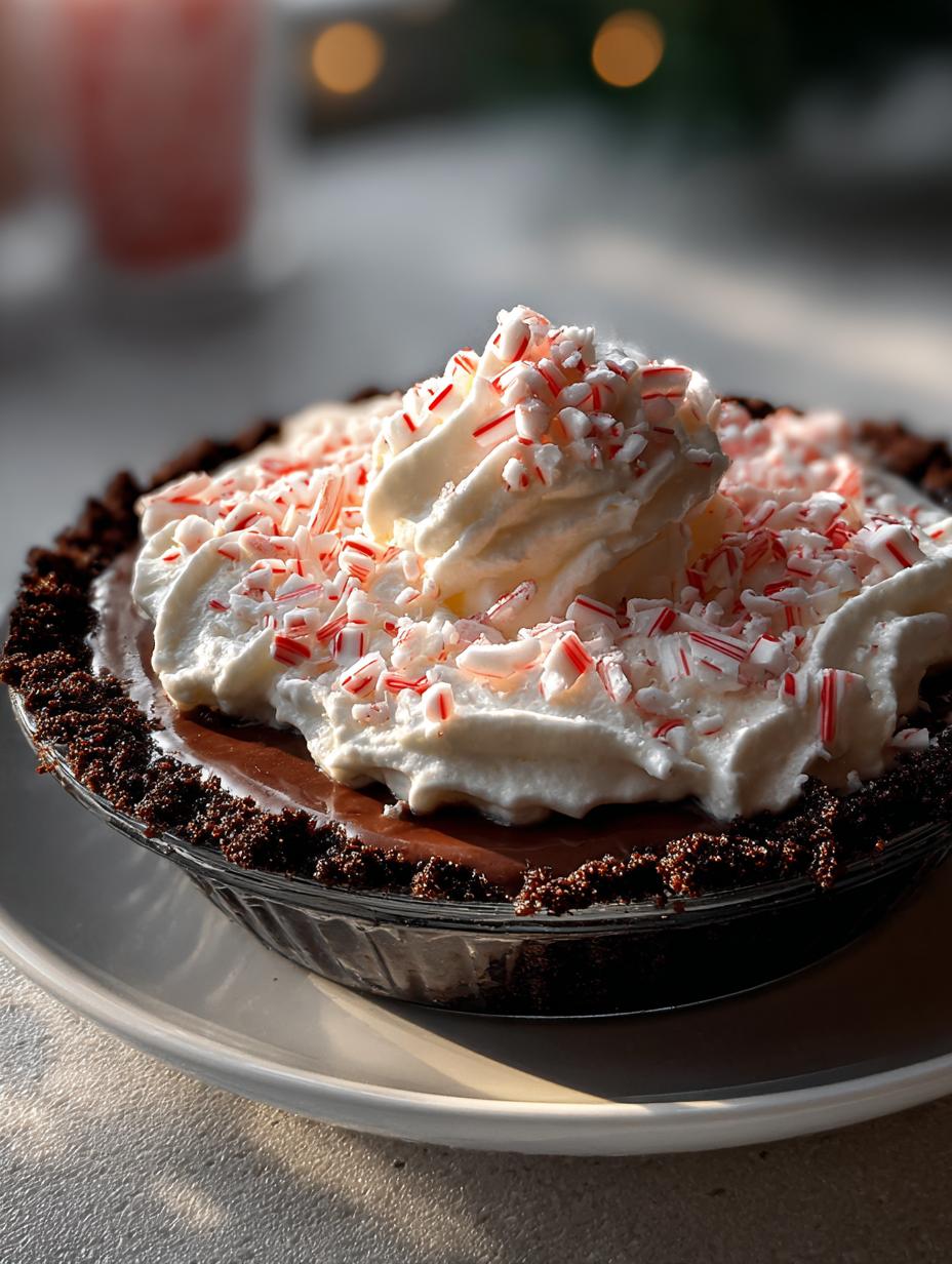 Bake Candy Cane Pie