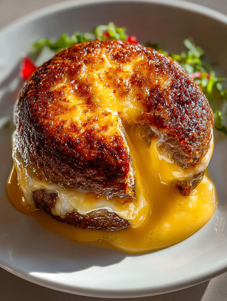 Indulge in 7 Irresistible Cheeseburger Lava Cake Recipes - Cheeseburger Lava Cake - additional detail