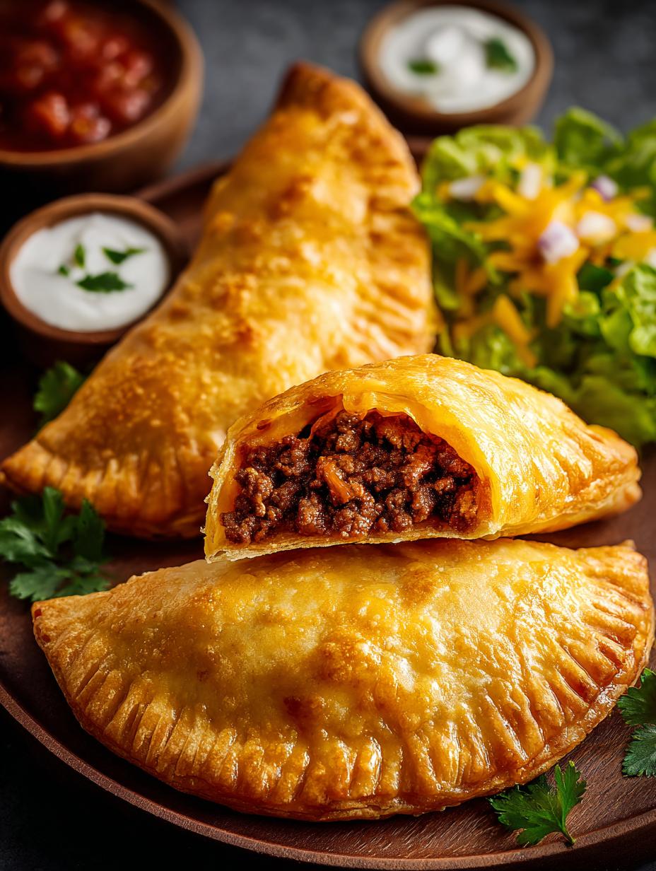 7 Irresistible Cheesy Beef Taco Pockets for Dinner - Cheesy Beef Taco Pockets - main visual representation