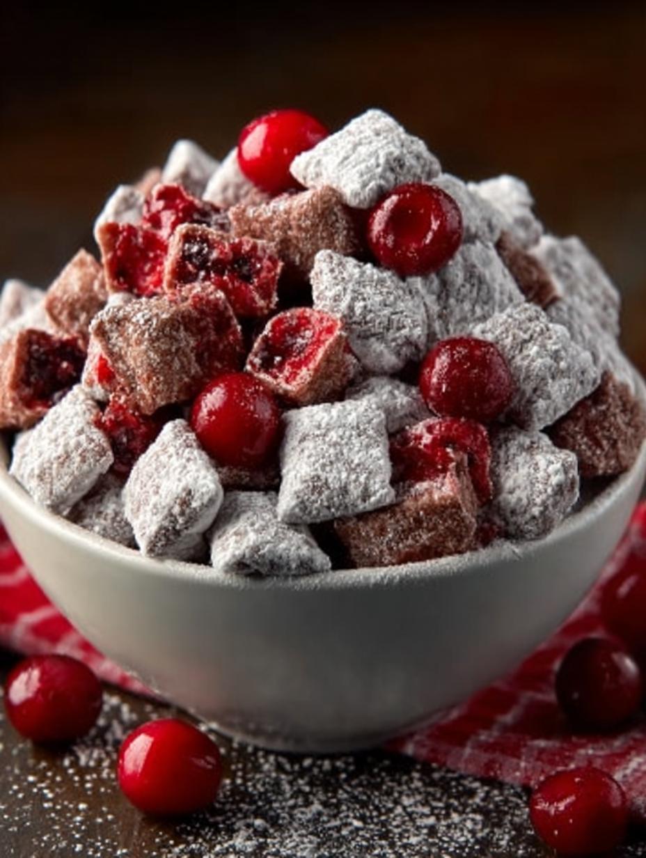 Delicious Cherry Cheesecake Puppy Chow Recipe for Everyone - Cherry Cheesecake Puppy Chow - additional detail