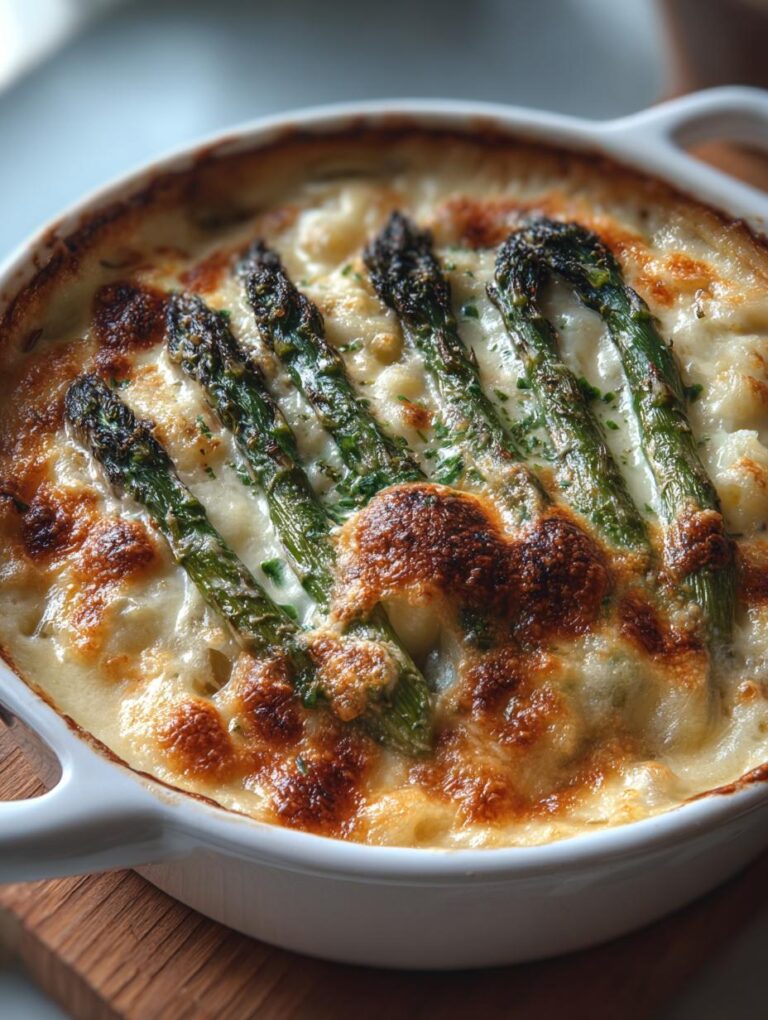 Creamy Asparagus Gratin