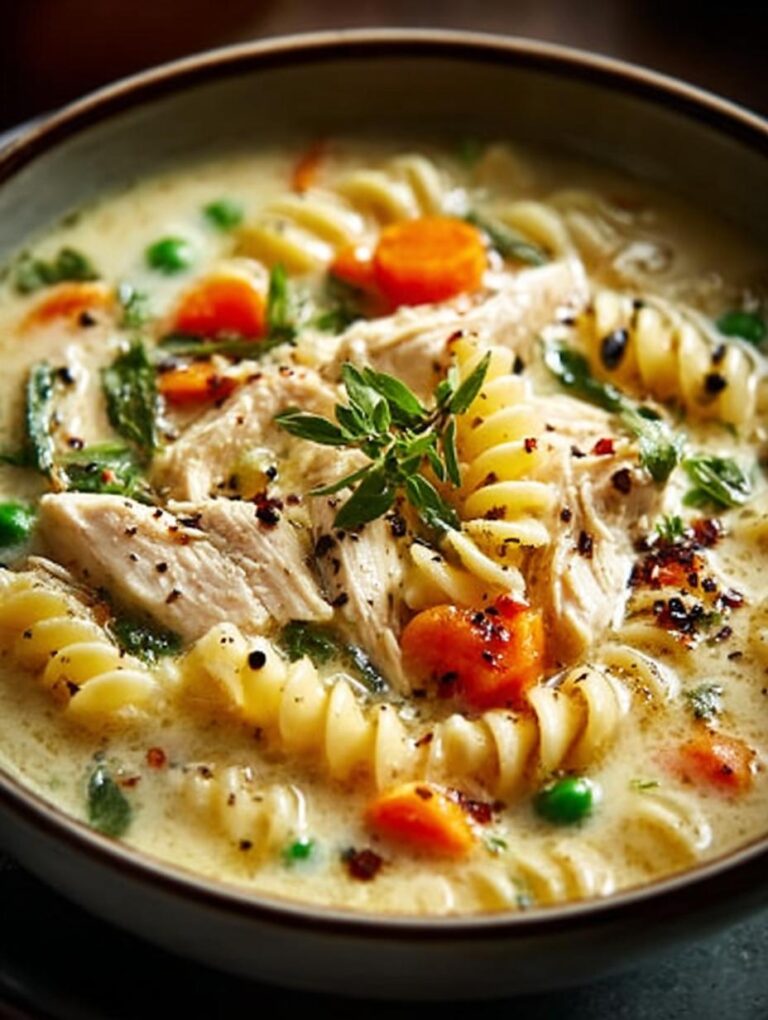 Creamy Chicken Pasta Soup