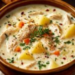 Crockpot Chicken Alfredo Soup