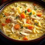 Crockpot Creamy Chicken Noodle