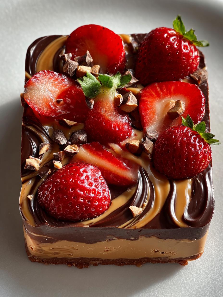 Strawberry Peanut Butter Chocolate Bark: 7 Irresistible Layers - Strawberry Peanut Butter Chocolate - additional detail