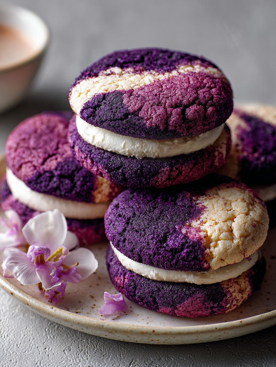 Ube Marshmallow Velvet Cookies: 24 Delightful Treats - Ube Marshmallow Velvet Cookies - main visual representation